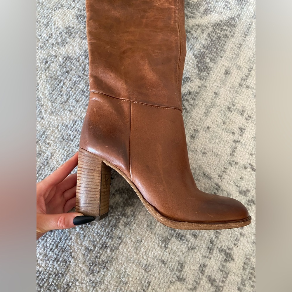 free people dakota brown tall boots - Picture 5 of 5